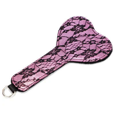 
Heart Shaped Lace Paddle Wholesale Bondage Sex Shop Slave Spanking Paddle for Men Sexy Hip Pat Flirt SM Sex Toys 