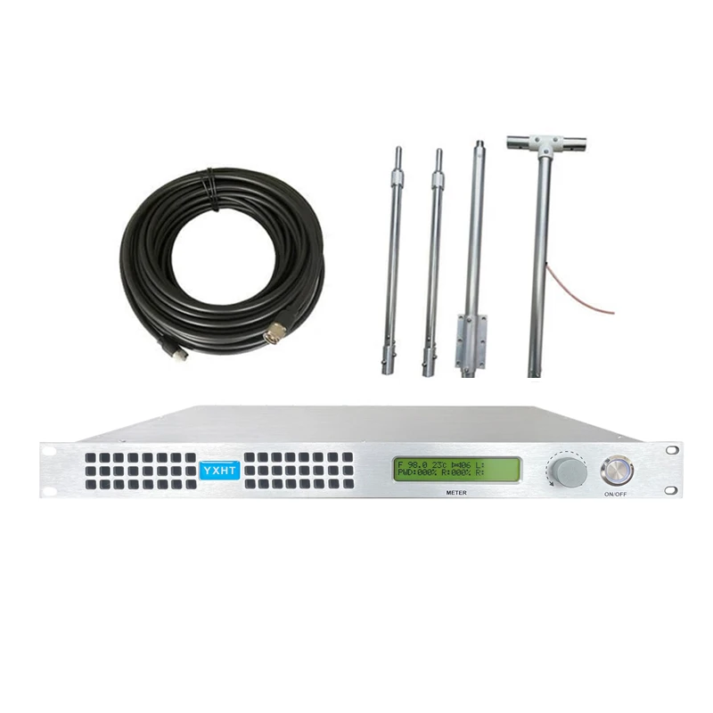 150 watt fm transmitter with antenna cable broadcast for radio stations free gift