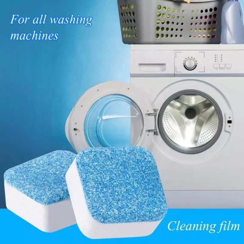 Custom Solid MSDS Household Effervescent Cleaner Washing Machine Cleaning Block Detergent Washing Machine Cleaning Tablets