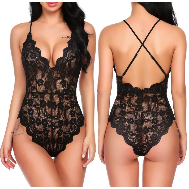 
2020 New Arrival one piece Dentelle lace Sexy underwear women plus size Lingerie 