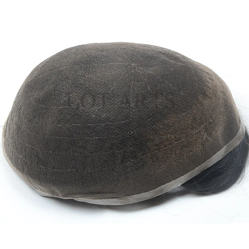 
8x 10 inches the best breathable and natural looking fine Swiss lace light brown toupee indian human hair 