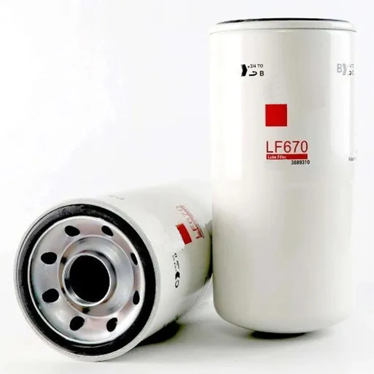 Excavators Generator Lub Lube Oil Filter Lf670 For Cummins 120002001 3302026 3313279 1220755  3310445 For Fleetguar Oil Filter
