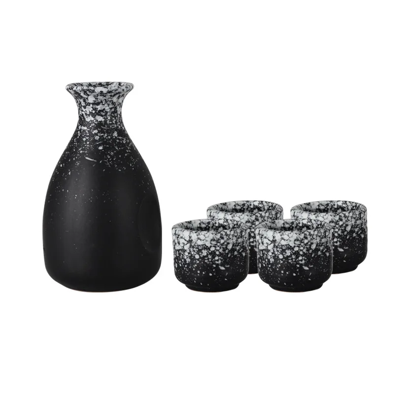 
Japanese style ceramic sake jug wine set 