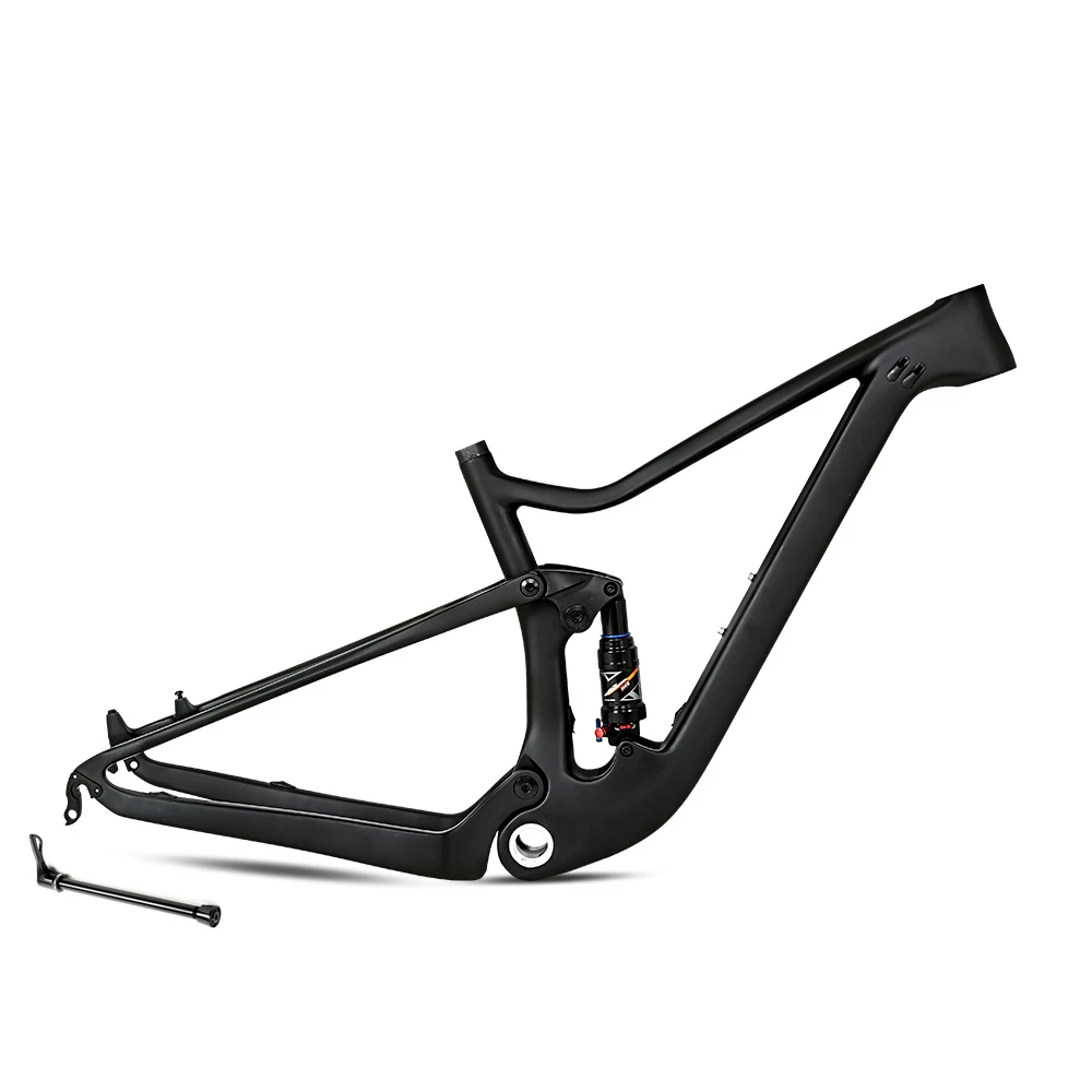 OEM логотип углеродное волокно полная Подвеска mtb рама B00ST 148 мм T1000 27 5 29 дюймов велосипед двойная подвеска