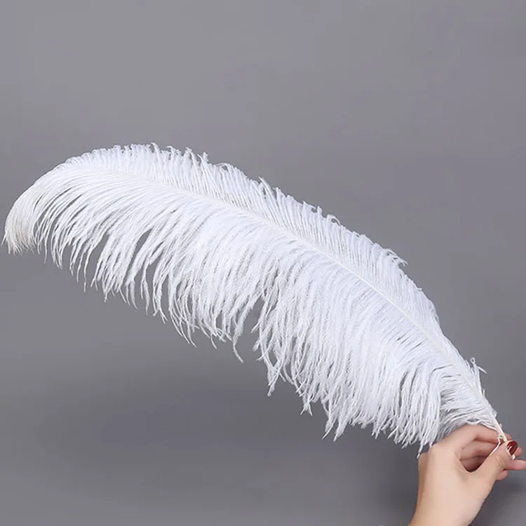 55-60cm long feather decorations wedding wholesale black ostrich feather