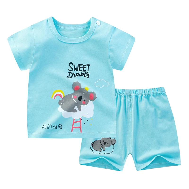 
Baby Clothes Toddler Clothes Boys Girls Clothes Sets Short Sleeves Clothing Set 