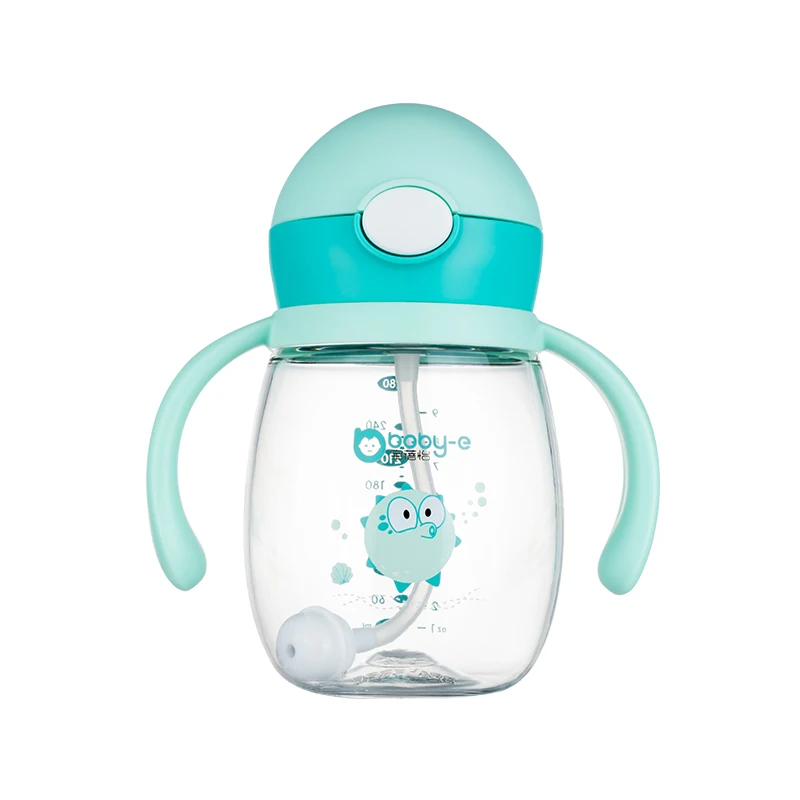 
280ml Popular Tritan Material BPA Free Odor Free Transparent Baby Straw Cup 