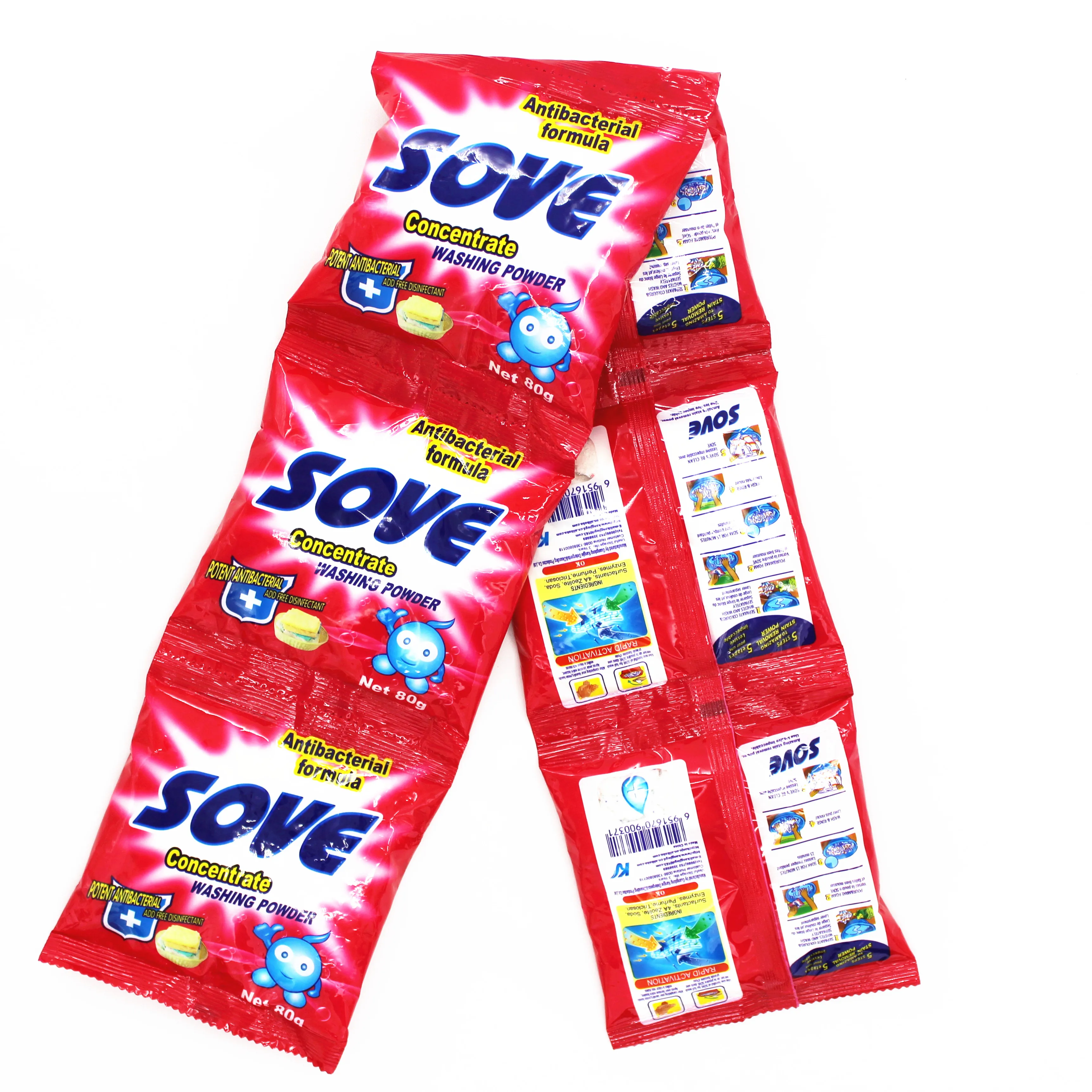 Small Packet Nature Detergent Washing Powder Raw Material Cheapest Detergent Powder