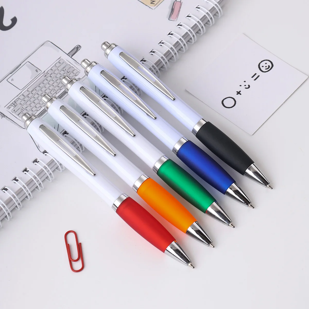 best selling custom cheap promotion gift item ballpoint pens with custom logo QR Code pen