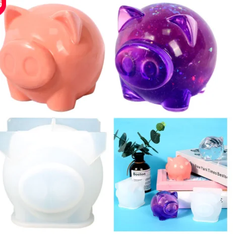 little pig blanket silicone mold Piggy silicone mold decoration