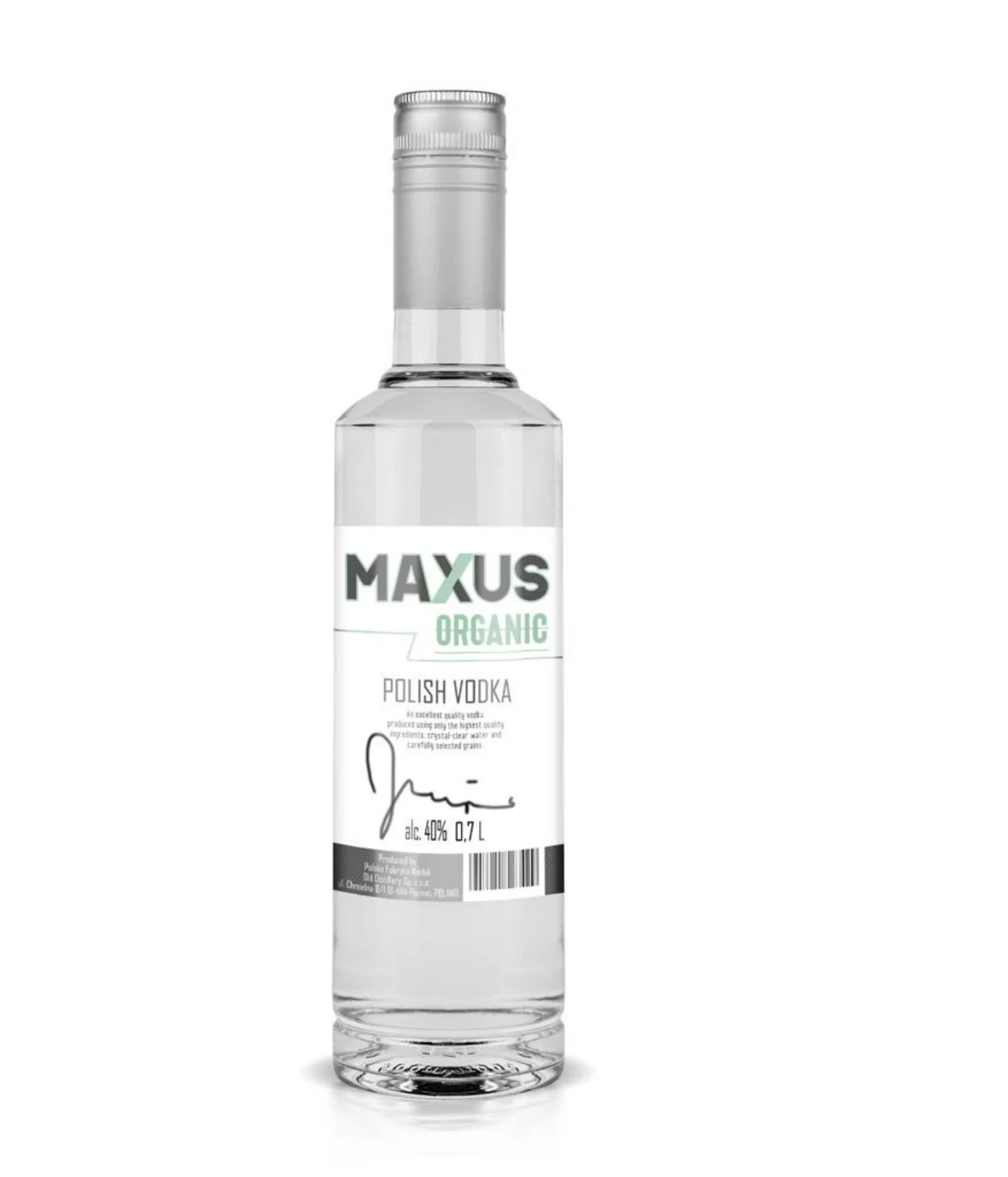 Organic Maxus vodka 700ml high quality polish vodka bottle custom glass bottles packaged spirit supplier