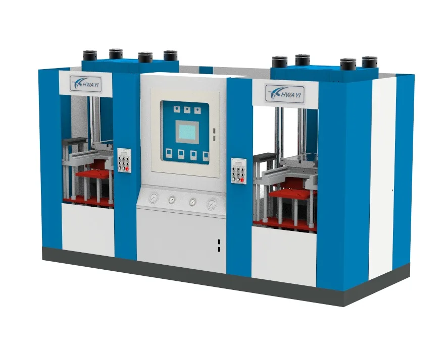 
200T Rubber Vacuum Hydraulic Press Vulcanizing Machine Compression Moulding Machine with CE Certificate 