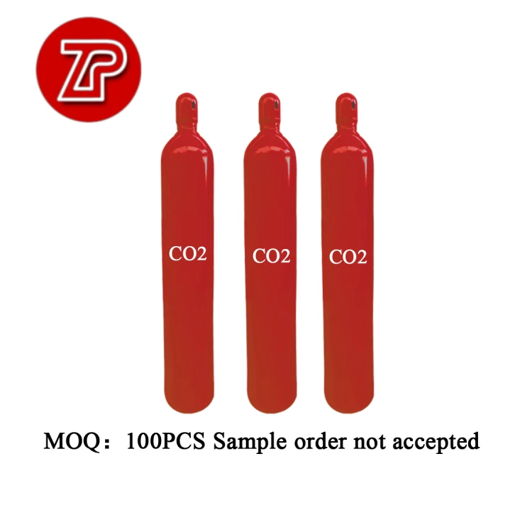 Lightweight 5kg High Pressure Seamless Steel Cylinder 60L/70L/90L Fire Industrial Gas Carbon Dioxide Nitrogen Oxygen
