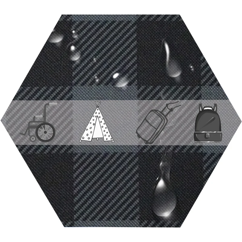 Тяжелая окрашивание 600D Водонепроницаемая териленовая Ткань Оксфорд с ПВХ покрытием