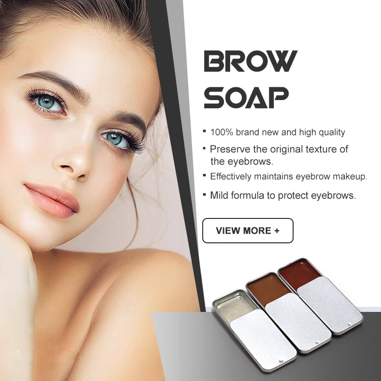 different colors brow soap Sliding tin wax eyebrow Eyebrow Repair Soap Enhance 3D Wild Eyebrow gel soap