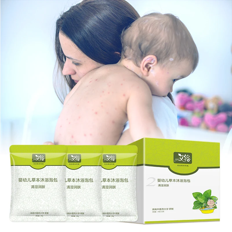Factory Customized OEM Chinese Herb Baby&Infants Bath Powder For Prevent Eczema Of Skin Care