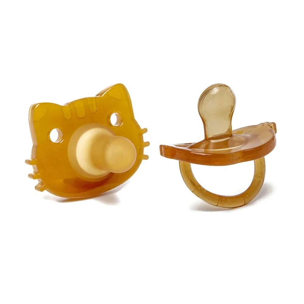 BPA Free Silicone 0-6 Months Soft Orthodontic Shaped Newborn Nipple Pacifier to Promote Natural Sucking Baby Pacifiers