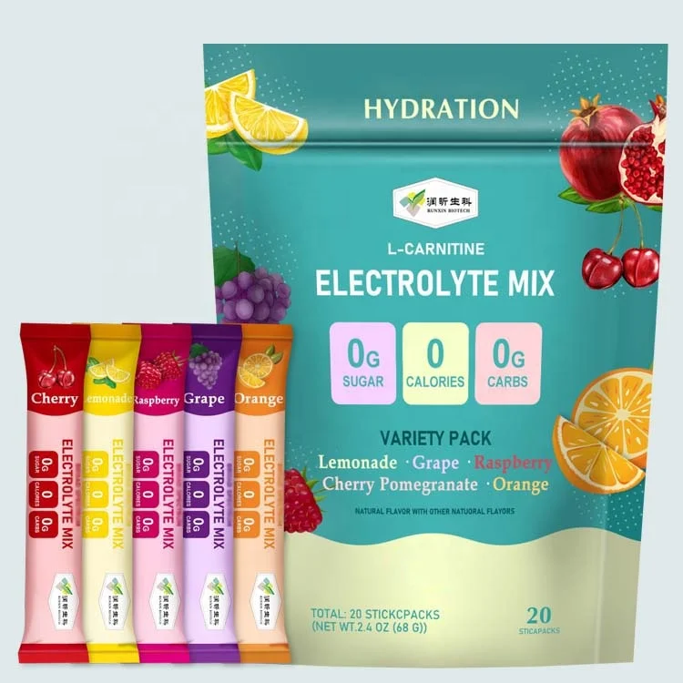 Workout Recovery Packets L-Carnitine L-Theanine Vitamins Energy Mixes Electrolyte Powder