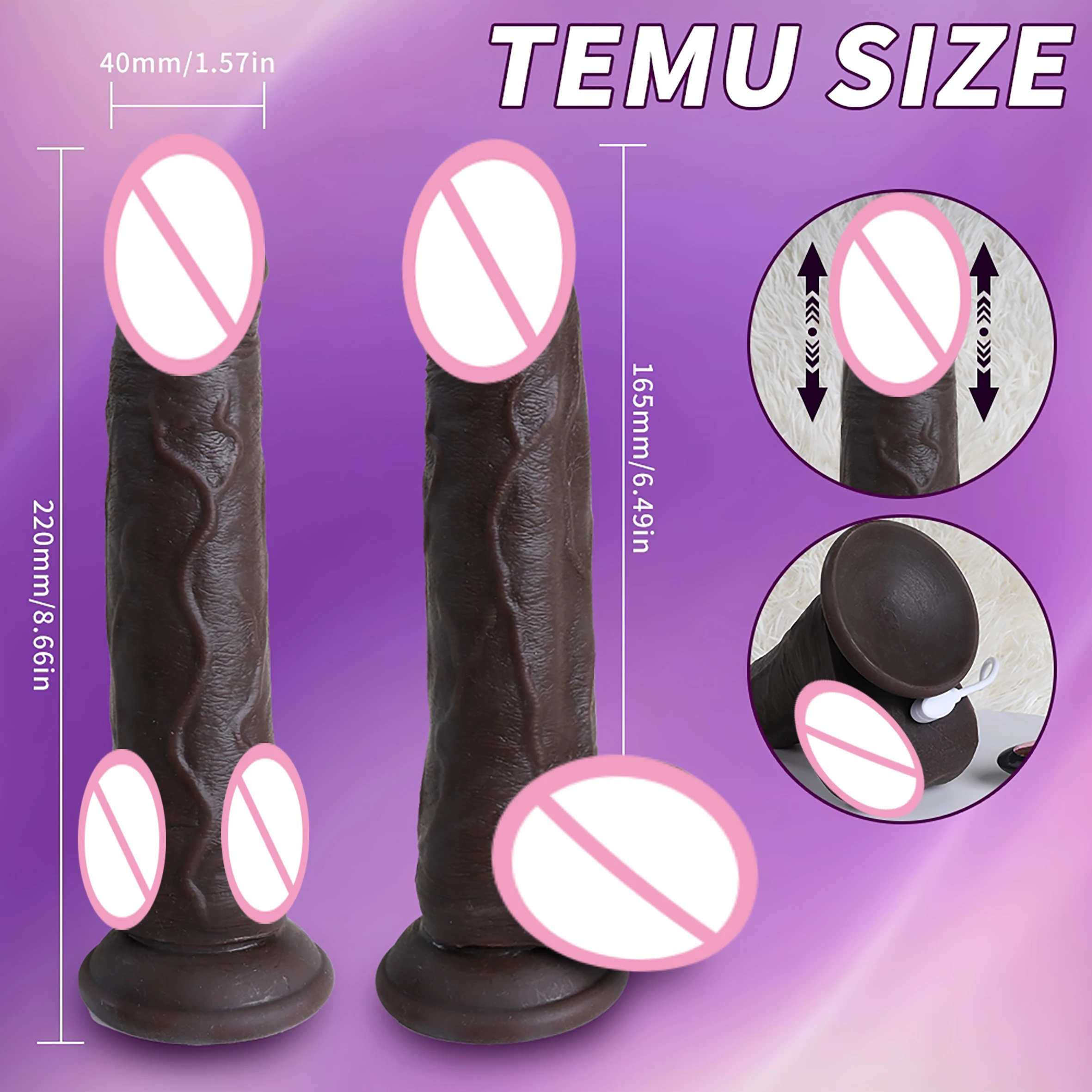 USA 3 In 1 Black Dildo Vibrator For Women And Man 9 Modes Realistic Dildo Sexy Toys For Men Huge Dildo Sexy Toys For Men Dicks