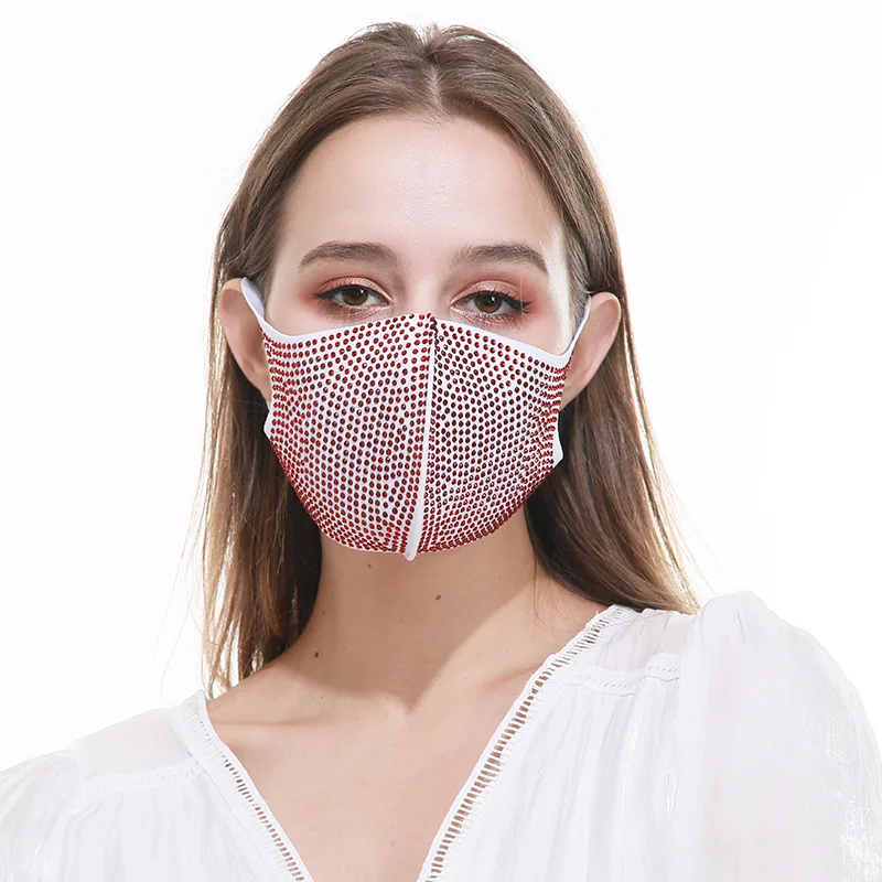 SHIHAN Wholesale 2020 Yiwu New Style Rhinestone Party Fashion Mask for women