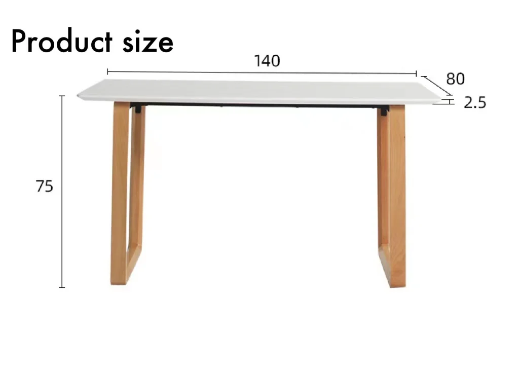 Nordic High Quality Rectangle Table computer desk for family use Luxury Dining Side Table  for Restaurant use