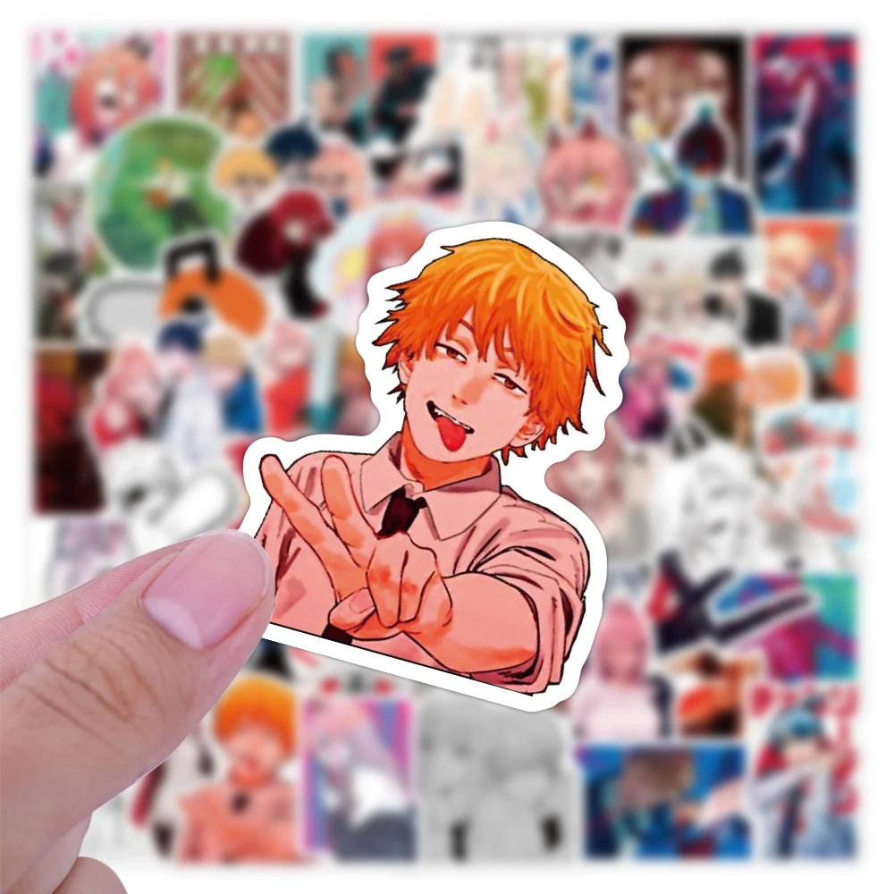 e-50pcs Japanese anime chainsaw series graffiti stickers packs for car motorcycle suitcase guitar notebook wholesale