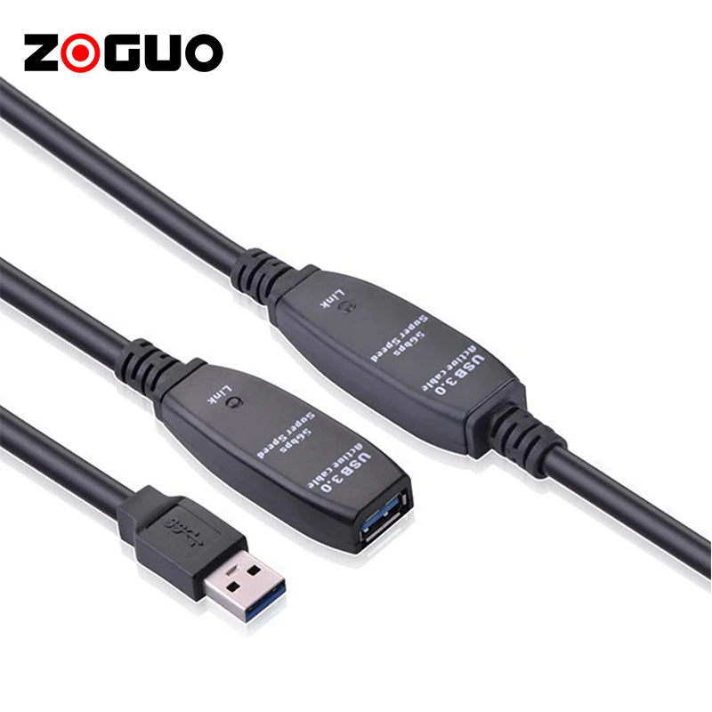 5 м 10 м 15 м 20 м 30 м 40 м 50 м USB 3,0 Активный удлинитель штекер-гнездо ретранслятор шнур для PS4 USB принтер