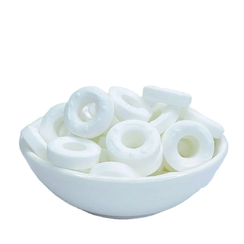 factory direct sale Sea salt Mints Fresh Breath Vitamin C orange peel lozenges Mint candy loose snacks OEM label