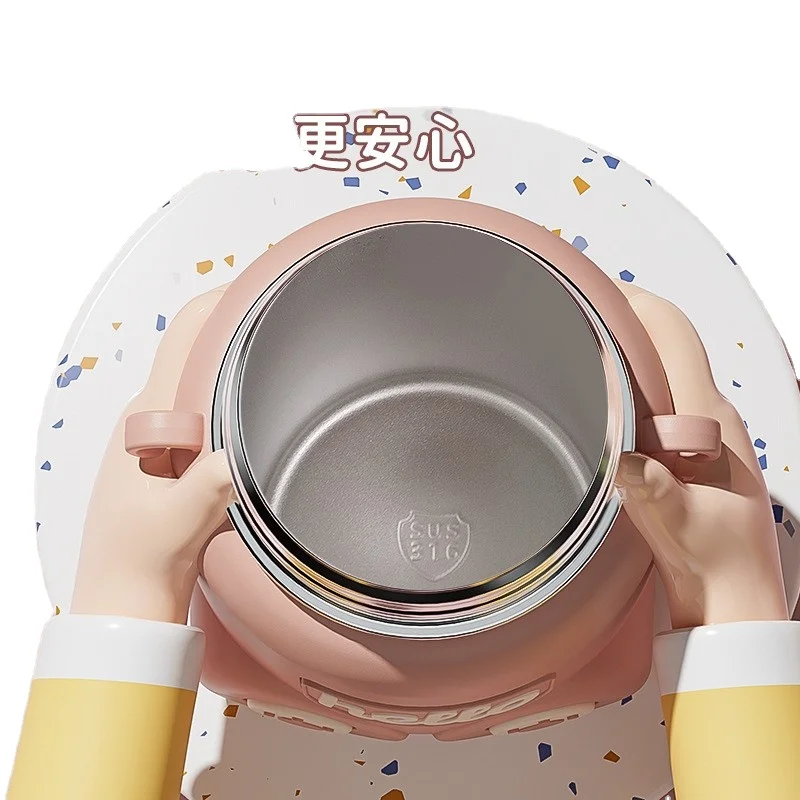 Most Popular TOP Kids Cute Stainless Steel Vacuum Flask for Children with Lift Rope