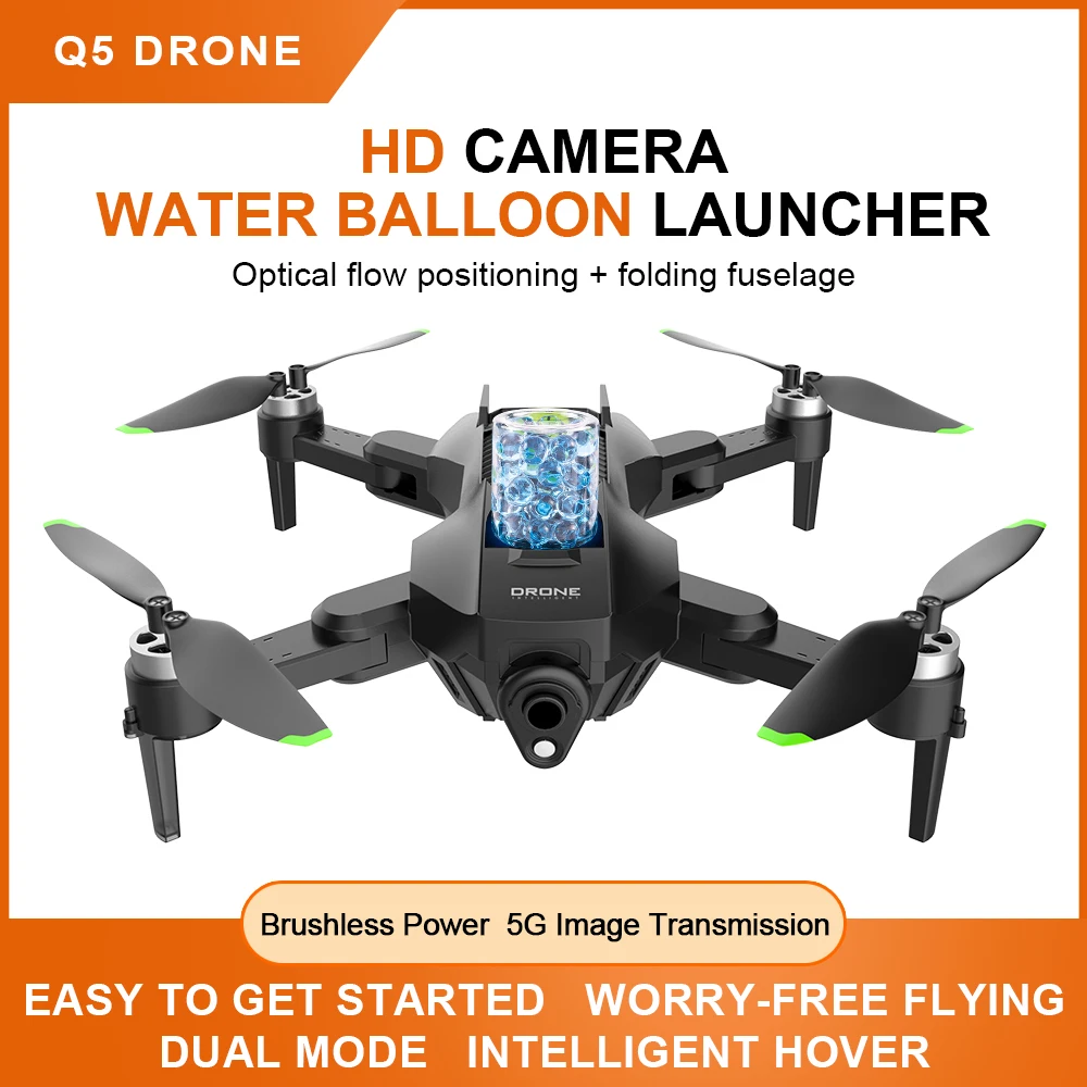 High-quality Drone RC Brushless water bomb aircraft HD aerial photography GPS automatic homing quadcopter toy