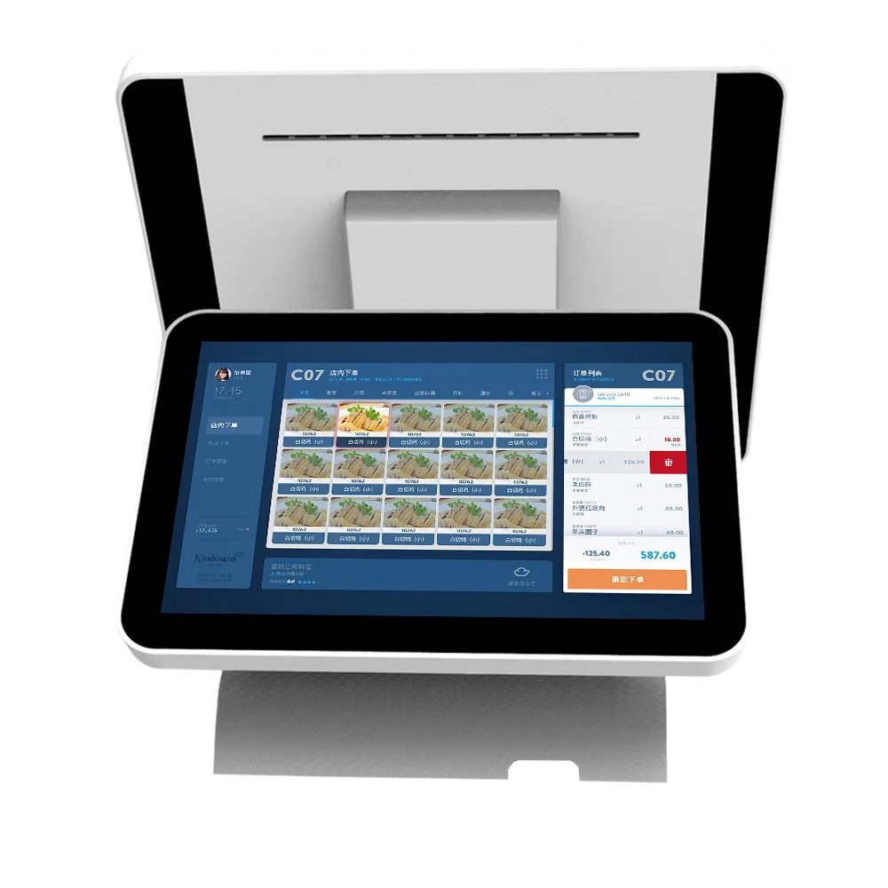 15 inch POS Terminal Windows touch screen POS All In One With Dual Display
