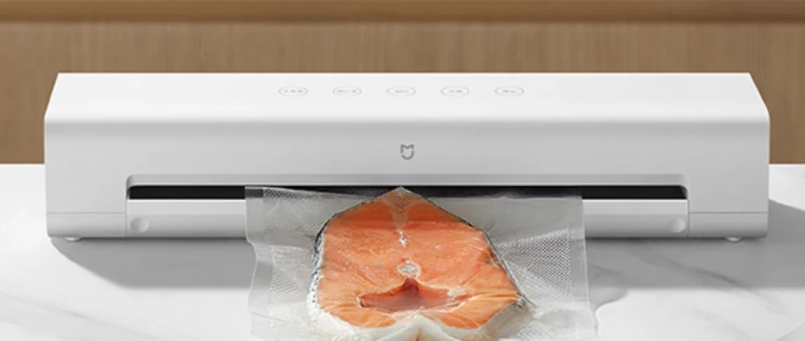 Mijia Food Vacuum Sealer Kitchen Packer Vacuum Sealer Packing Sealing Machine  with 10pcs Vacuum Bag for Food Saver