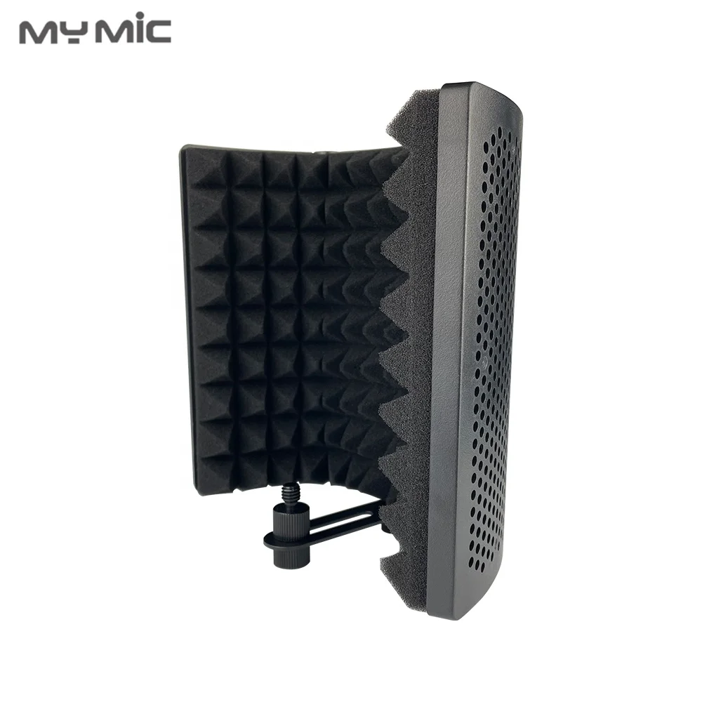 IS04 OEM sound-absorbing foam microphone isolation shield mic vocal filter soundproof screen for studio microphone recording