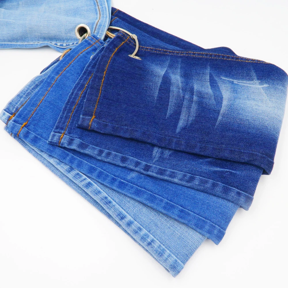 
High Quality Lyocell Rayon Slub Stretch Women Dress And Boy Friend Denim Fabric 