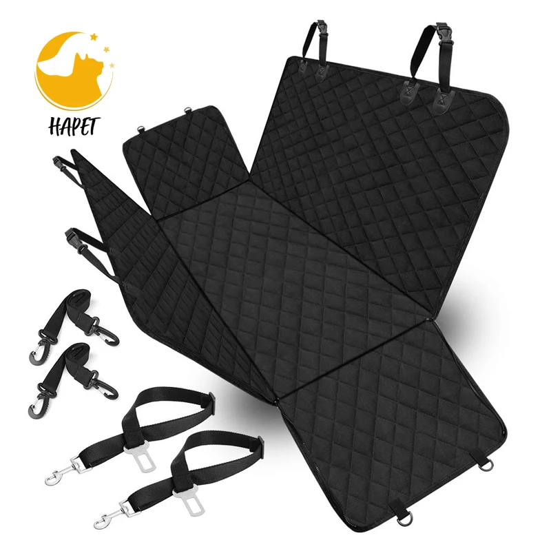 Dog Car Seat Cover for Back Seat Waterproof Seat Protector Scratchproof With Side-Flaps Nonslip Hammock Exlarge Protector Cover