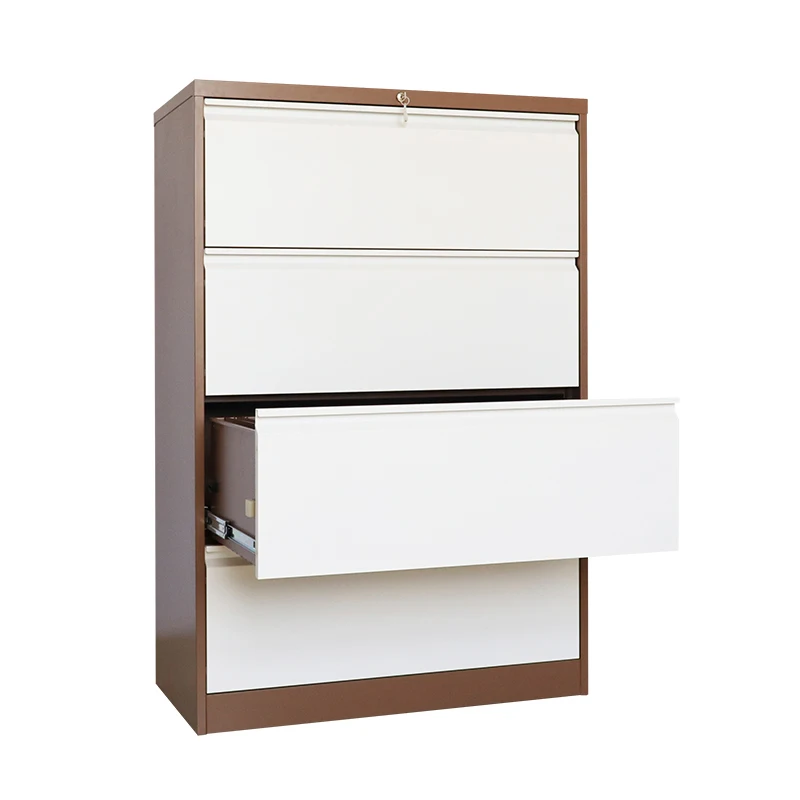 office used steel 2 3 4 wide drawer lateral hanging file cabinet