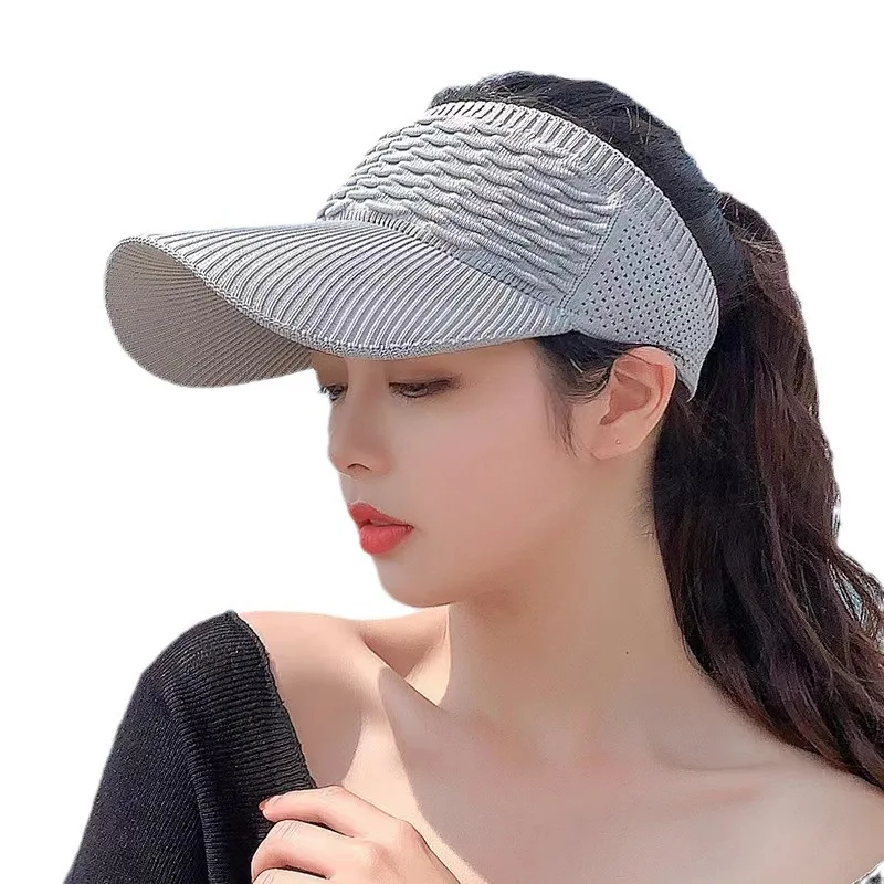 New Design Custom Uv Protection Plastic Transparent Pvc Sun Visor Cap Hat