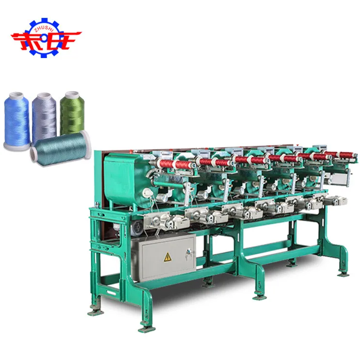 Wholesale 6 spindles automatic thread cone winding rewinding machine for textile fabric