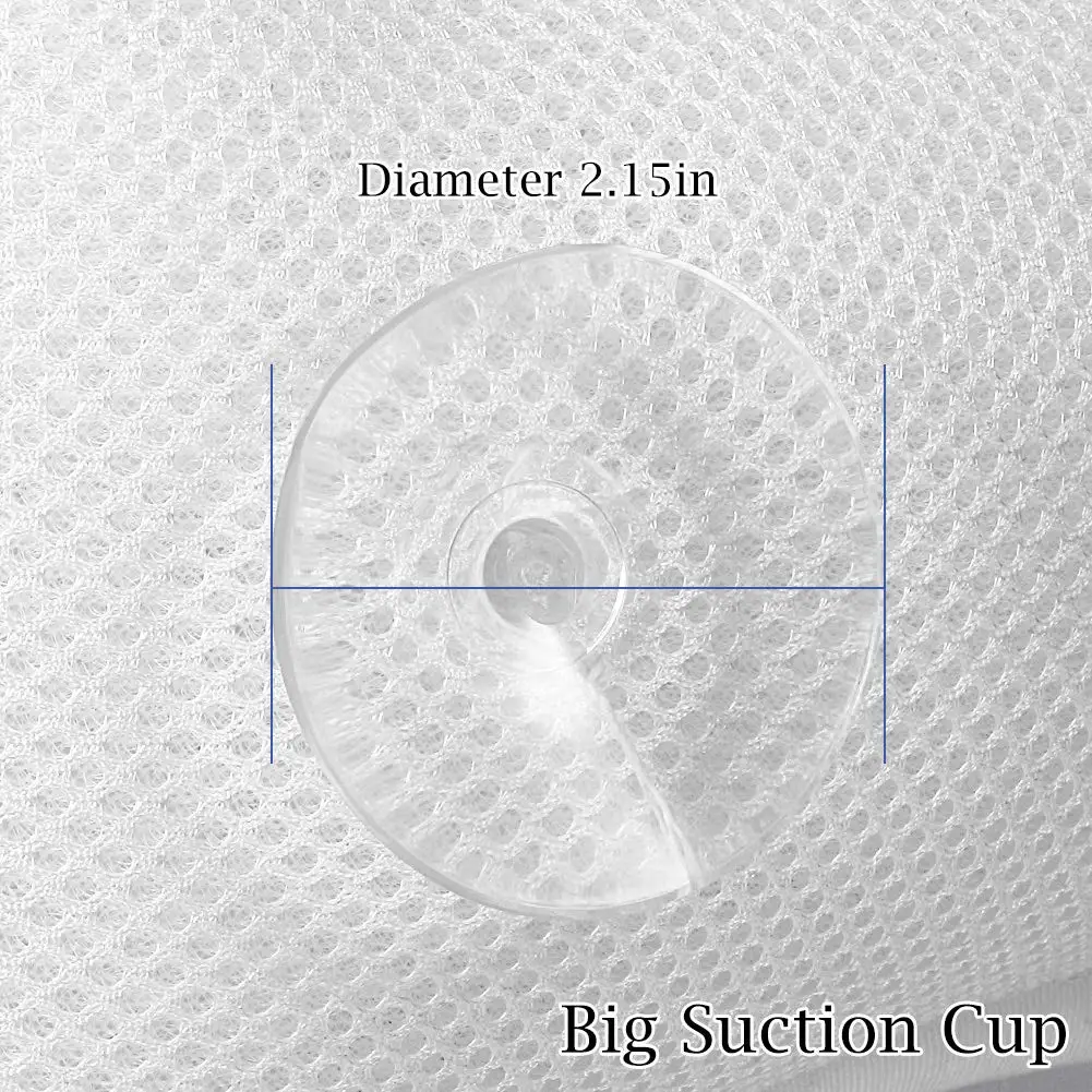 Small Spa Cushion Bathroom Neck Pillow Ergonomic Desgin Comfortable Breathable Bath Tub 3D Air Mesh Pillow