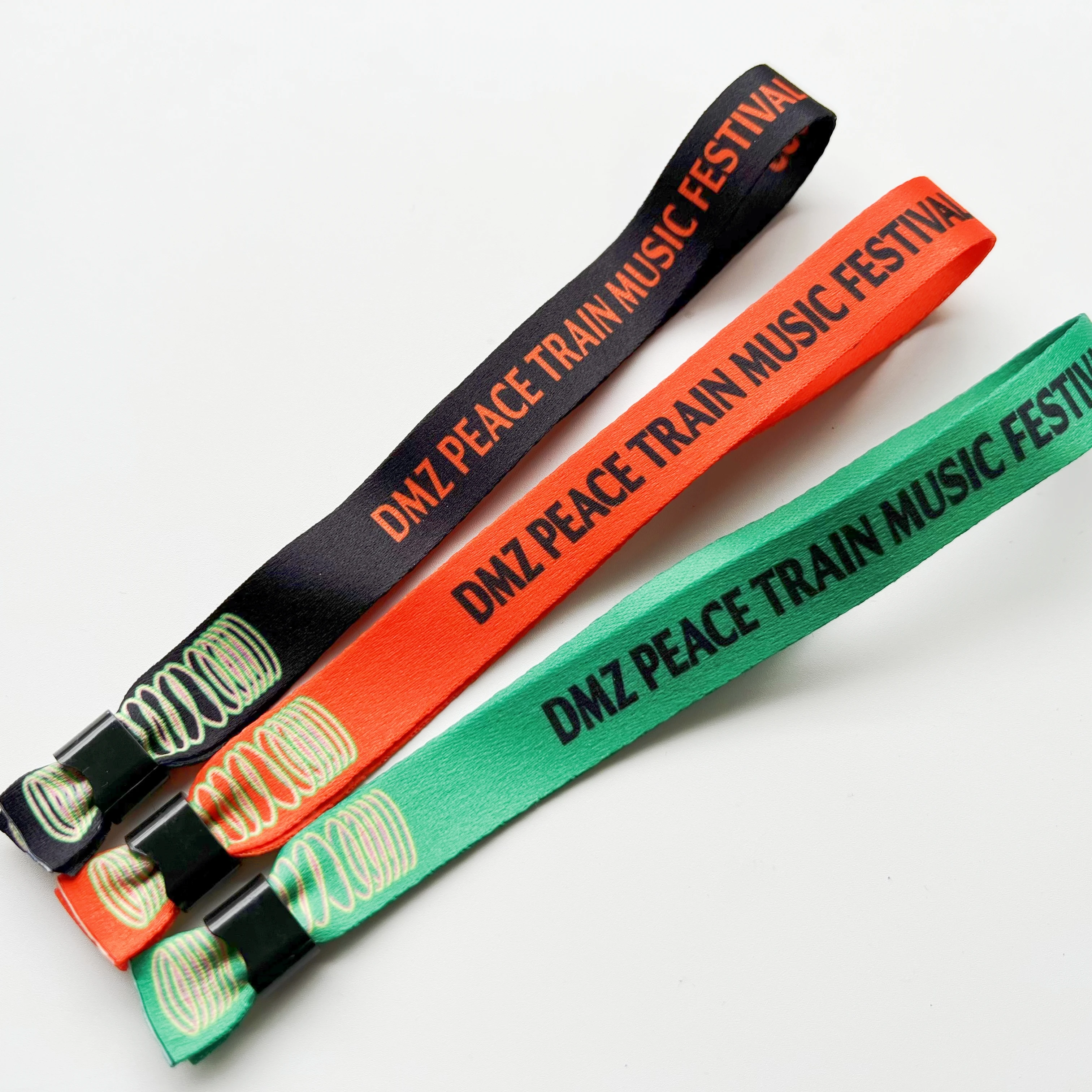 2024* Cheap Event Fabric Wristband with Lock