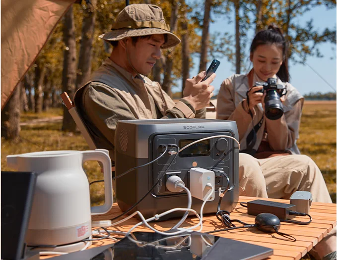 river 2 pro 768wh Portable Power Station 800W Outdoor Camping solar energy storage quick charge LiFePO4 battery