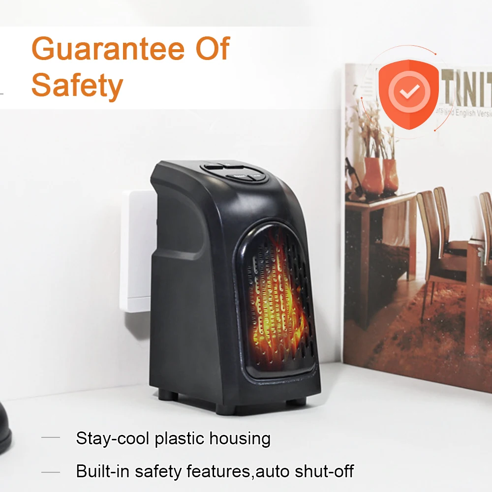Портативные персональные обогреватели PTC керамический космический обогреватель настенный Электрический мини-вентилятор Ecowarm подключаемый комнатный