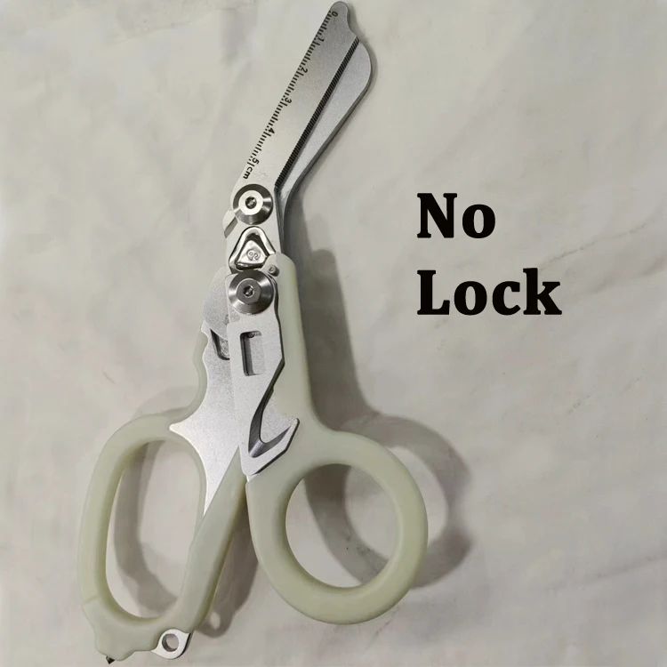 New Upgrade Trauma Shears Locking Mechanism HOLSTER handle Glow Version Black Sheaths First Aid Emergency Scissors