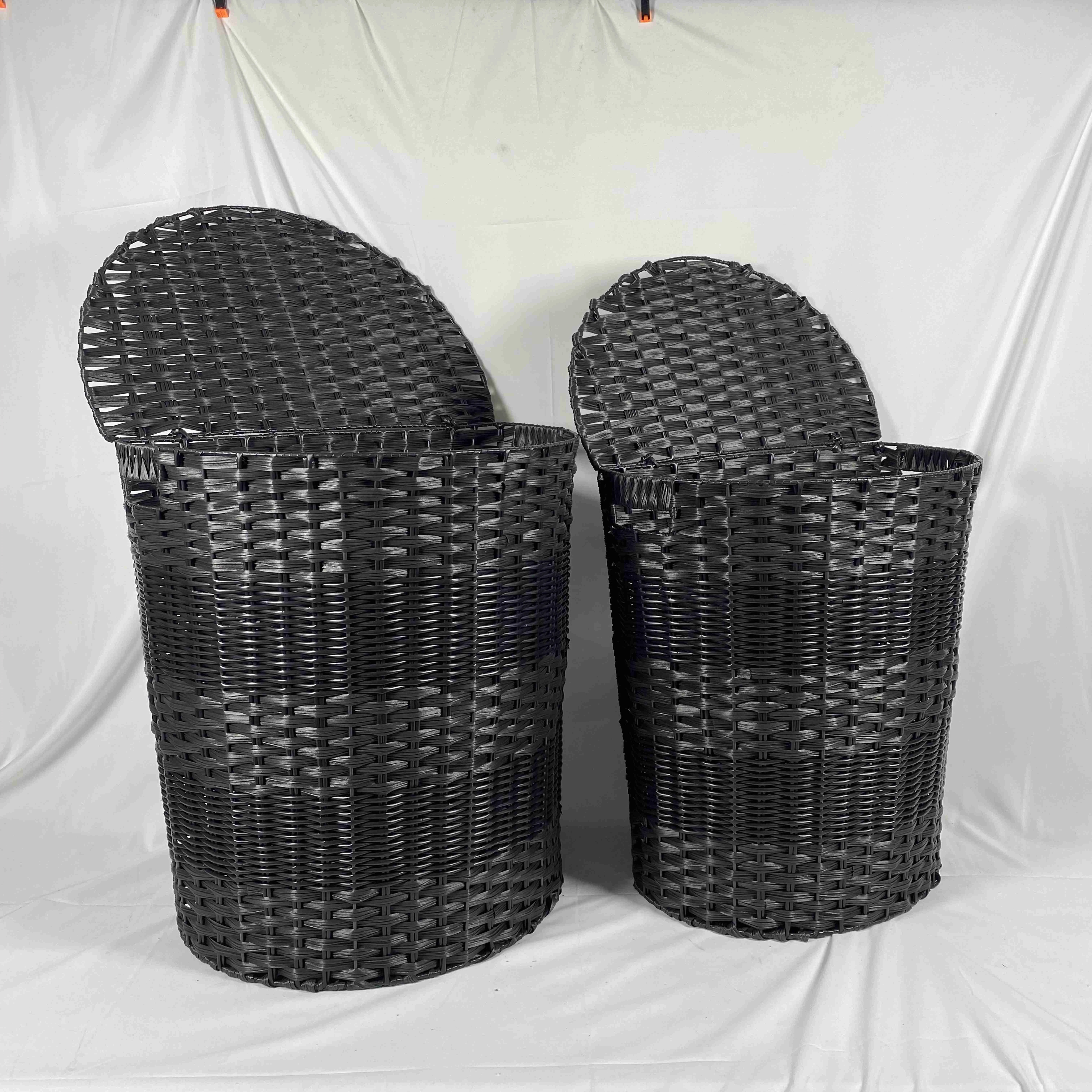Hot selling Wholesale laundry baskets with lids storage baskets for clothes plastic laundry basket