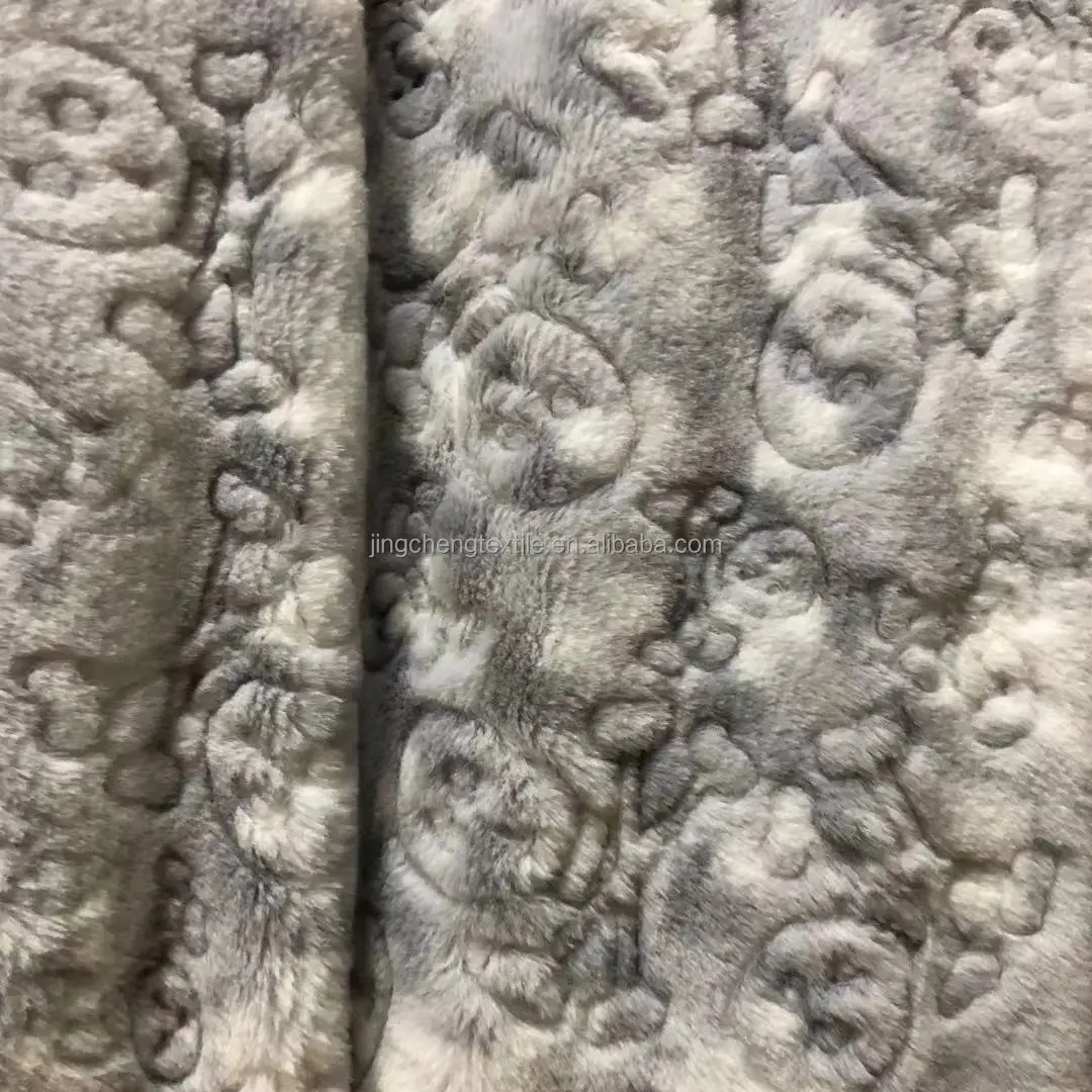 
Hot Sale smooth Leopard Print Pv fur Plush Fleece China blanket long hair flannel soft micro flannel fleece fabric for blanket 