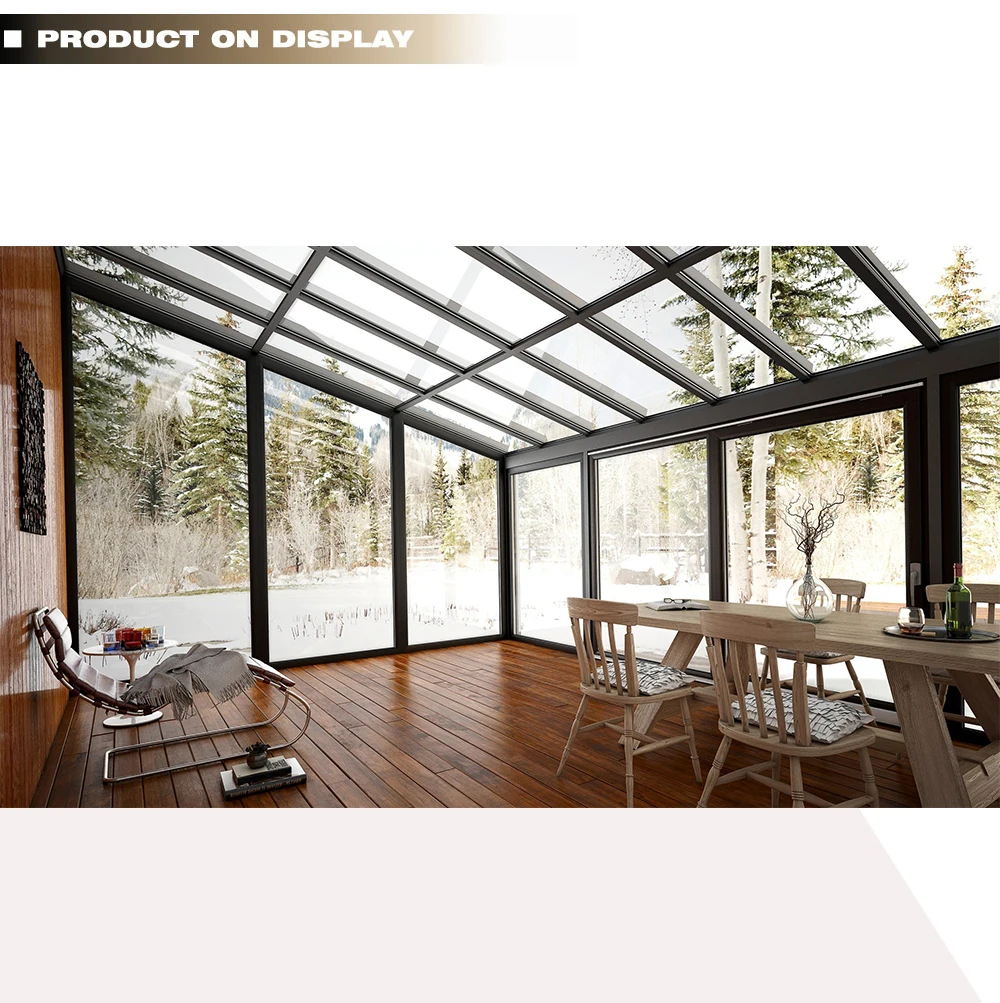 Стеклянный садовый домик 4 сезона плоская сплошная крыша солярий casas prefabricadas готовые солярии стеклянные домики