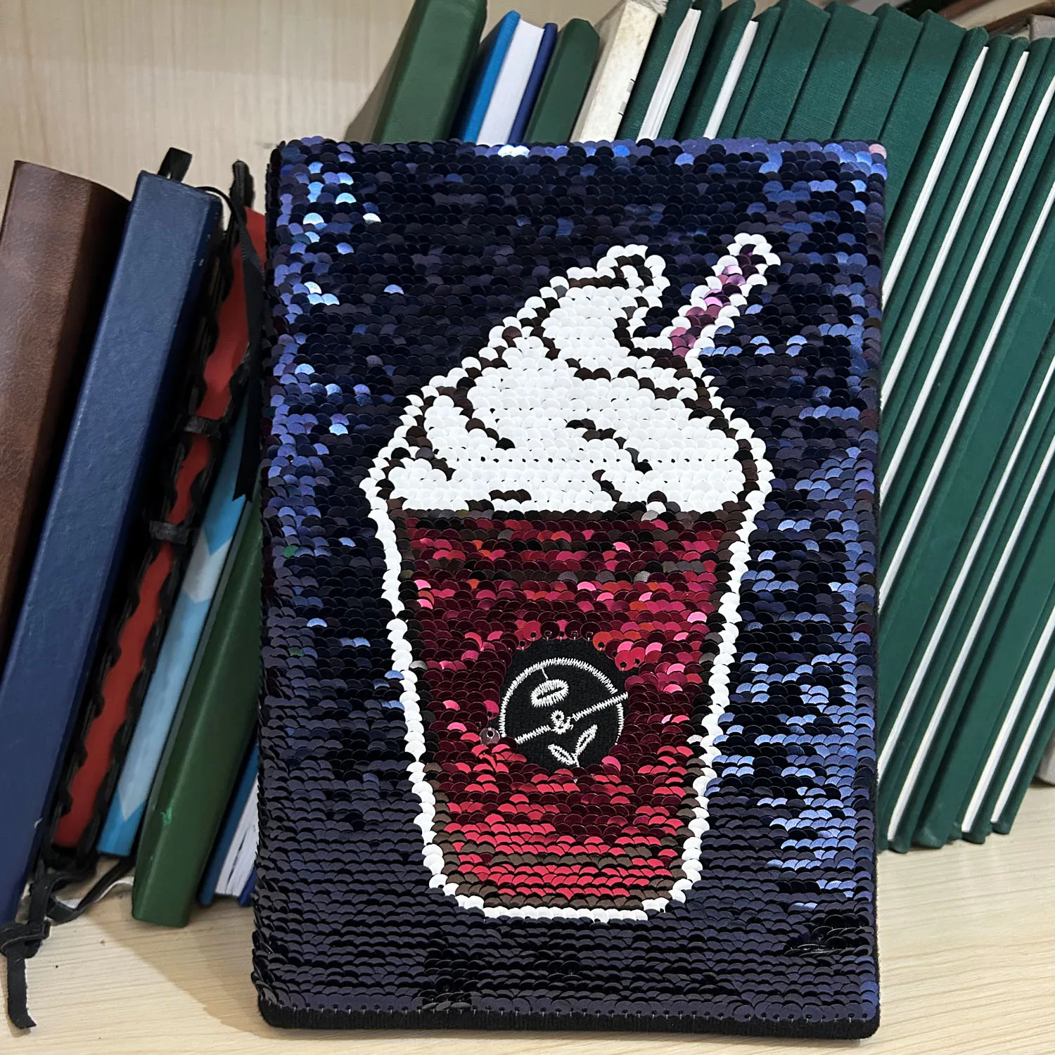 Cute Colorful Shiny Diary Children Gift Custom Reversible Flip Sequin Journal Magic Notebook