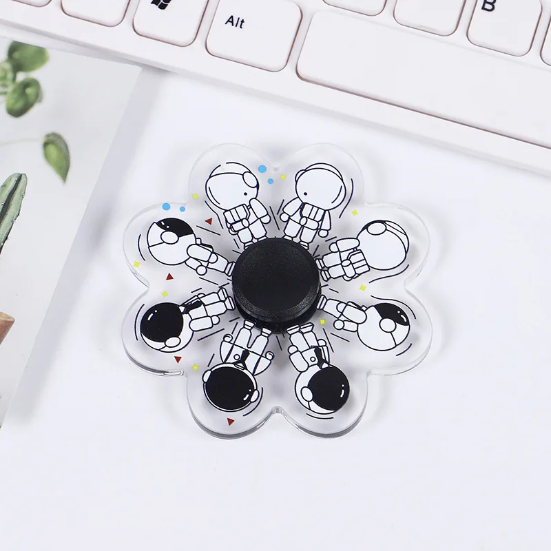 3D anime  flying fidget spinner toy simple sublimation anime finger animated fidget spinner fingertip spinner