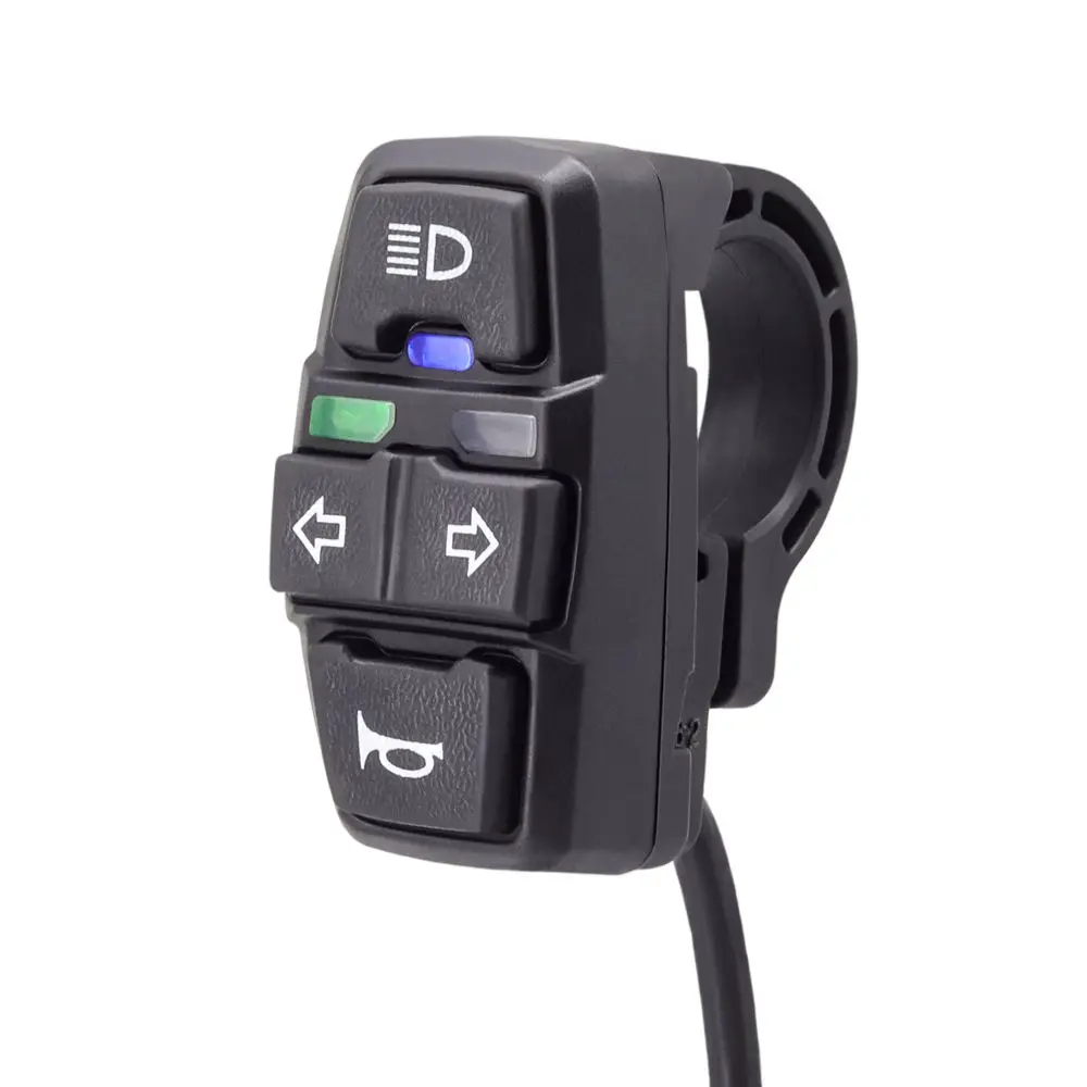Электрический велосипед 12v-120v WuXing DK336 переключатель скутера/мотоцикла Atv с роговыми пуговицами указатель поворота руля контроллер переключателя