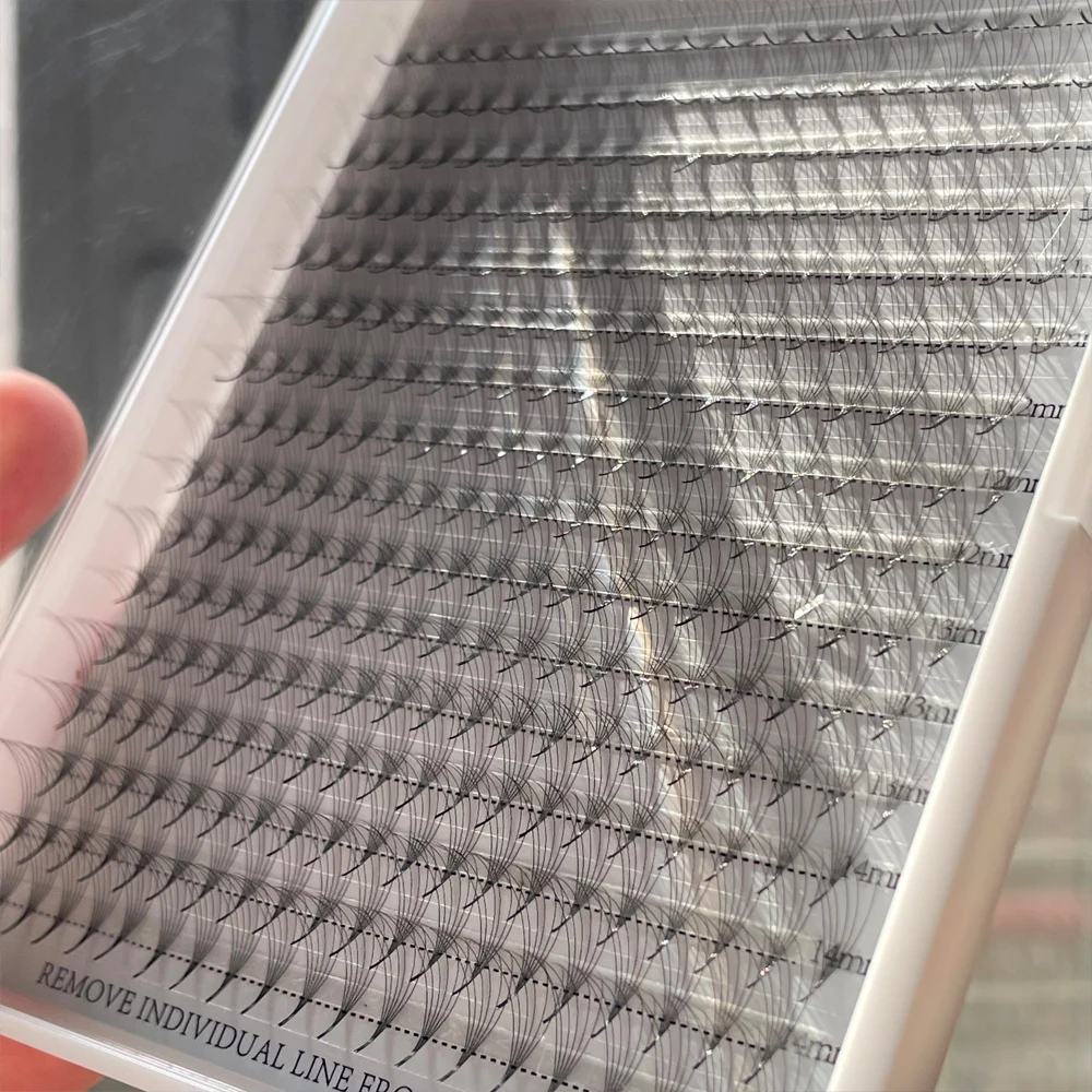 Pbt Material Fans Lashes Extension Luxury Lash Premade Fans Soft Natural Mix Length Super Root Premade Lashextensions